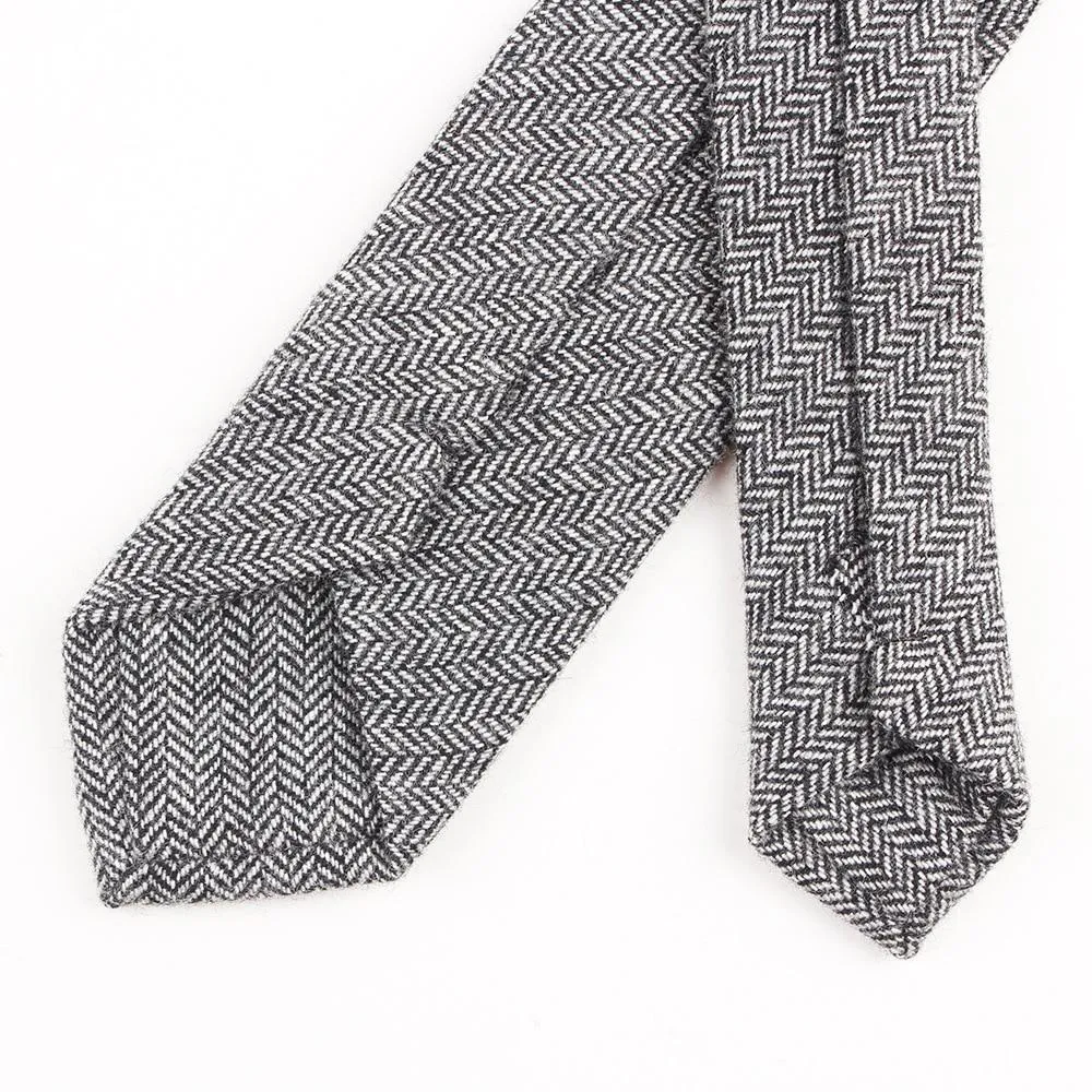 Classy Solid Wool Tie