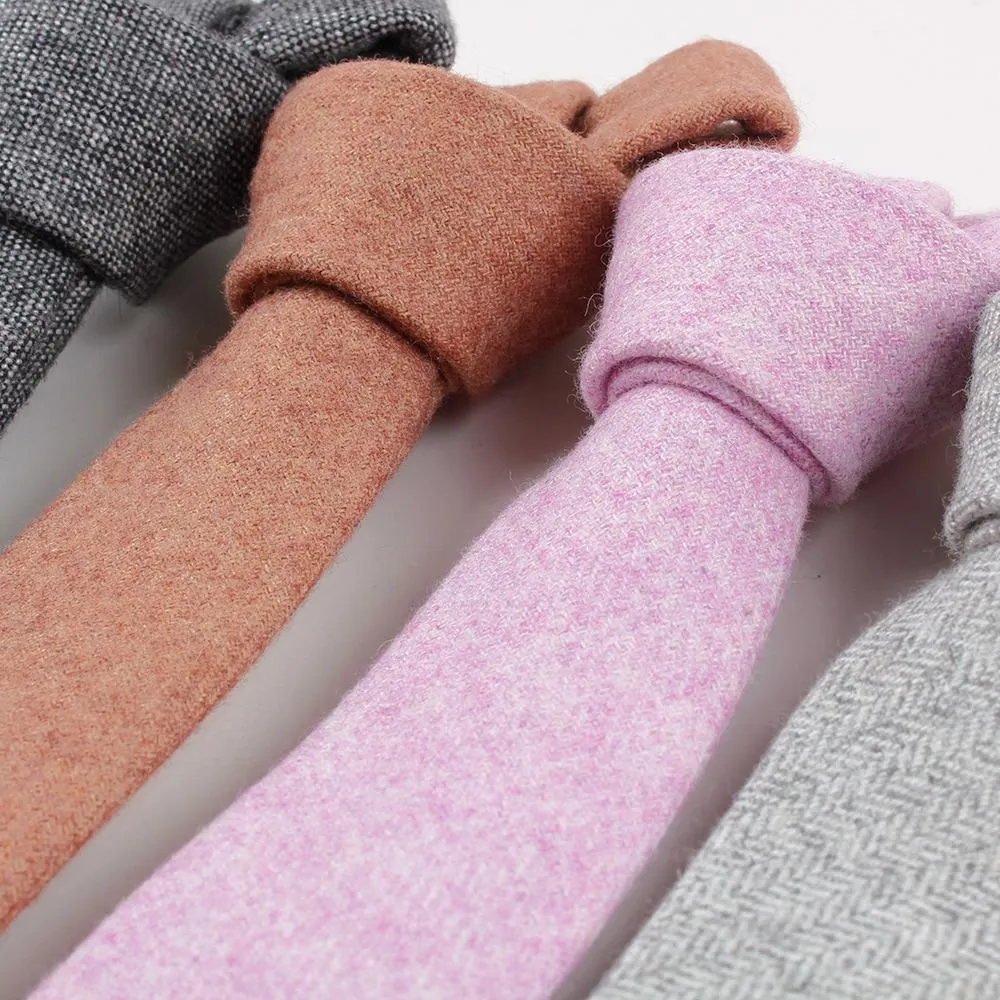Classy Solid Wool Tie