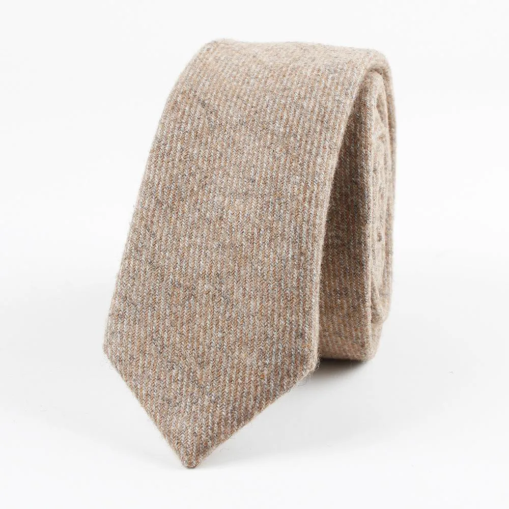 Classy Solid Wool Tie