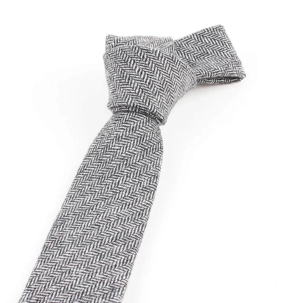Classy Solid Wool Tie