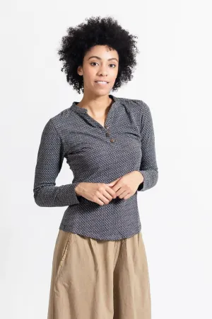 Clementine Top | Long Sleeve - Charcoal