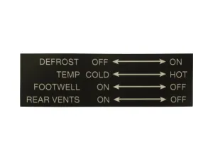 Climate Control Decal [Vanagon]