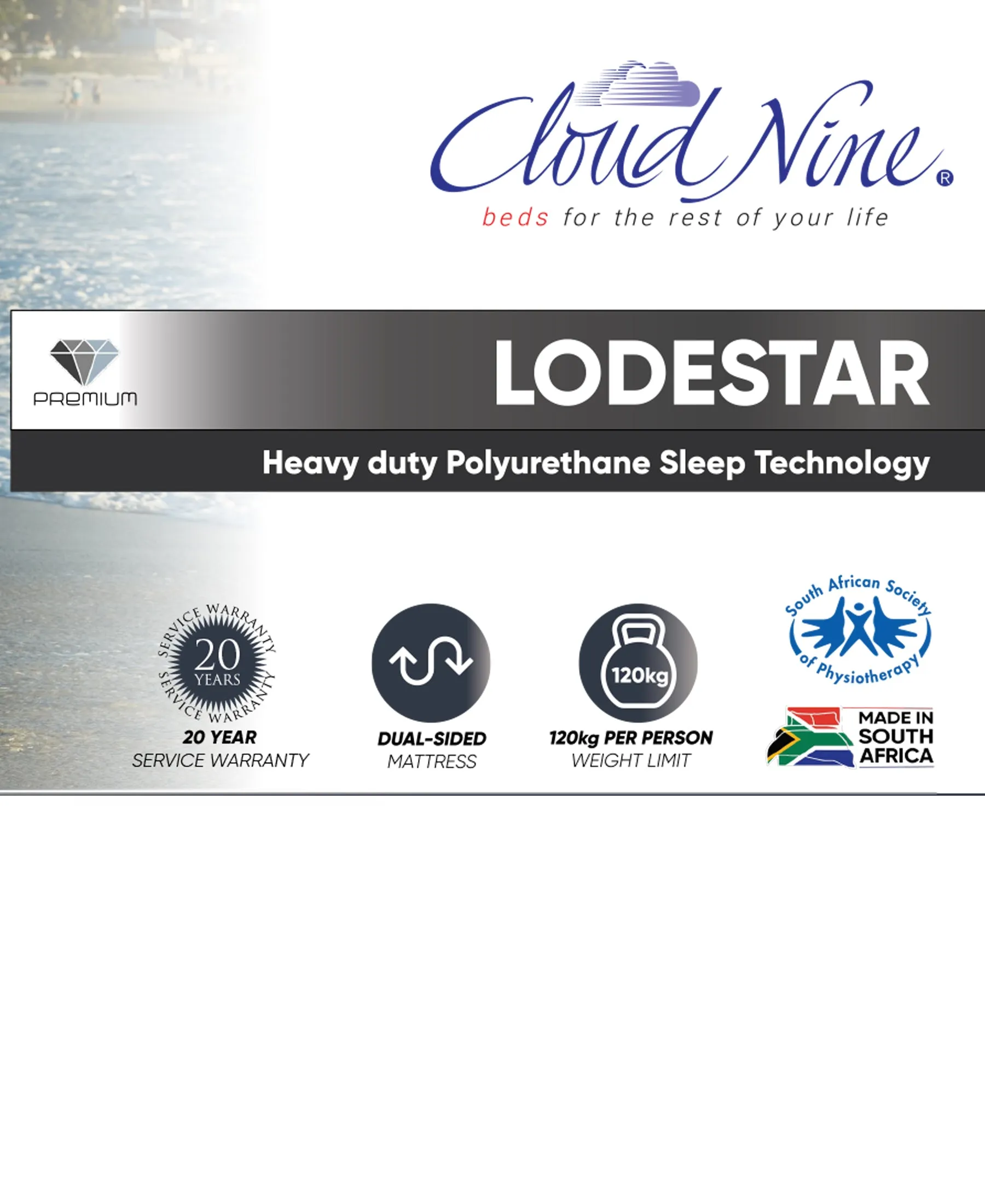 Cloud Nine Lodestar Queen Bed