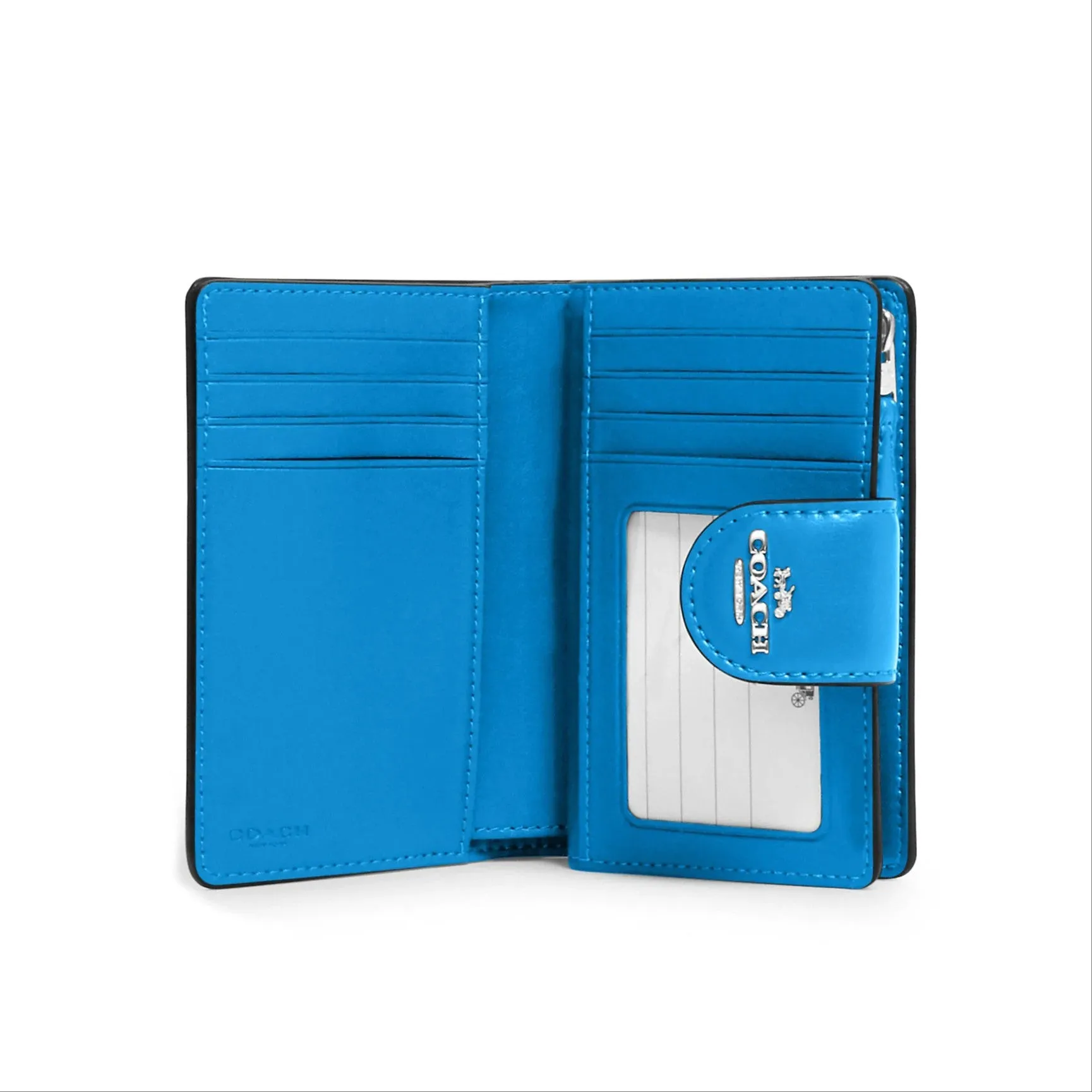 Coach Medium Corner Zip Wallet In Signature Canvas