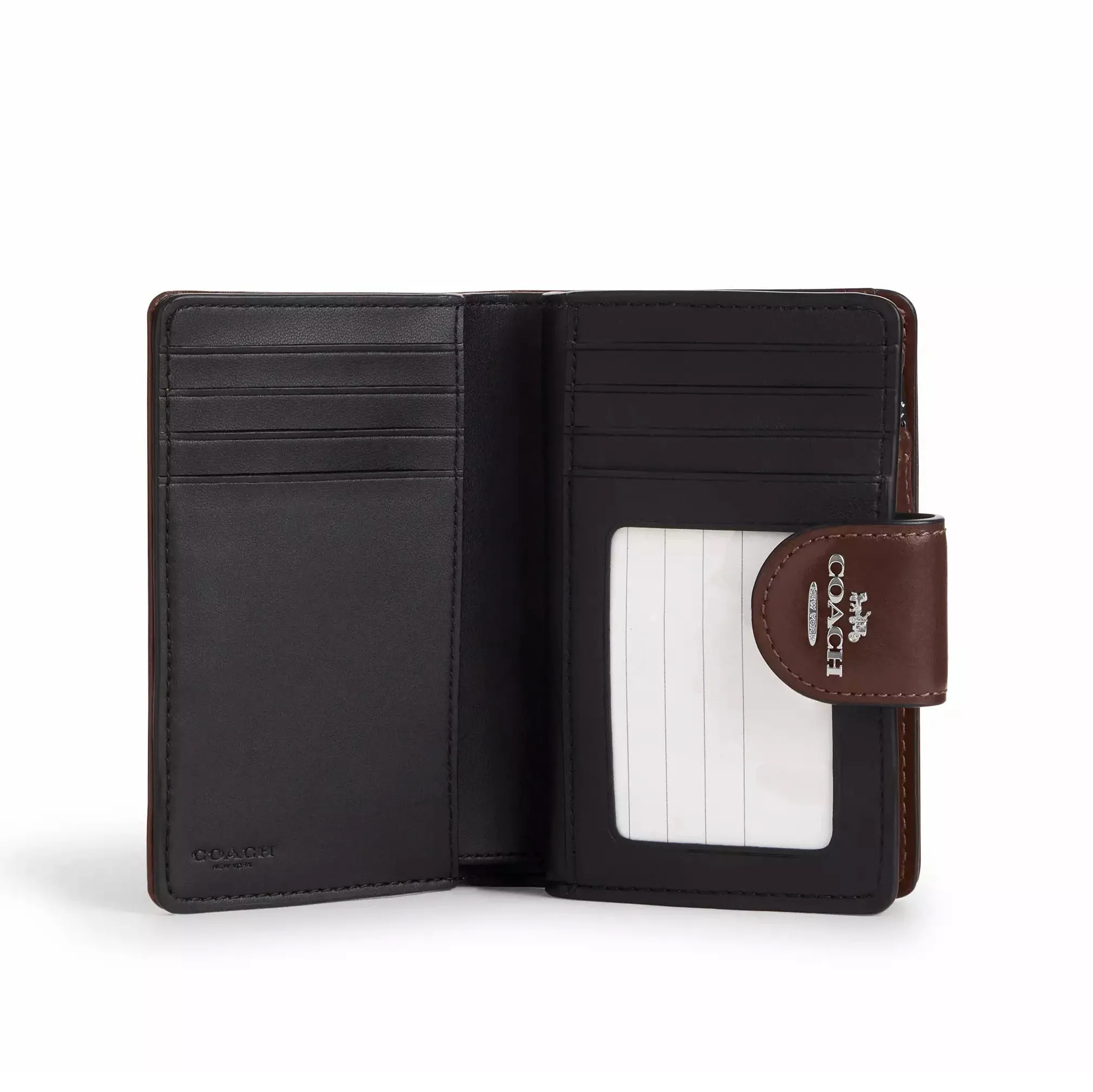 Coach Women's Medium Corner Zip Wallet In Signature Jacquard