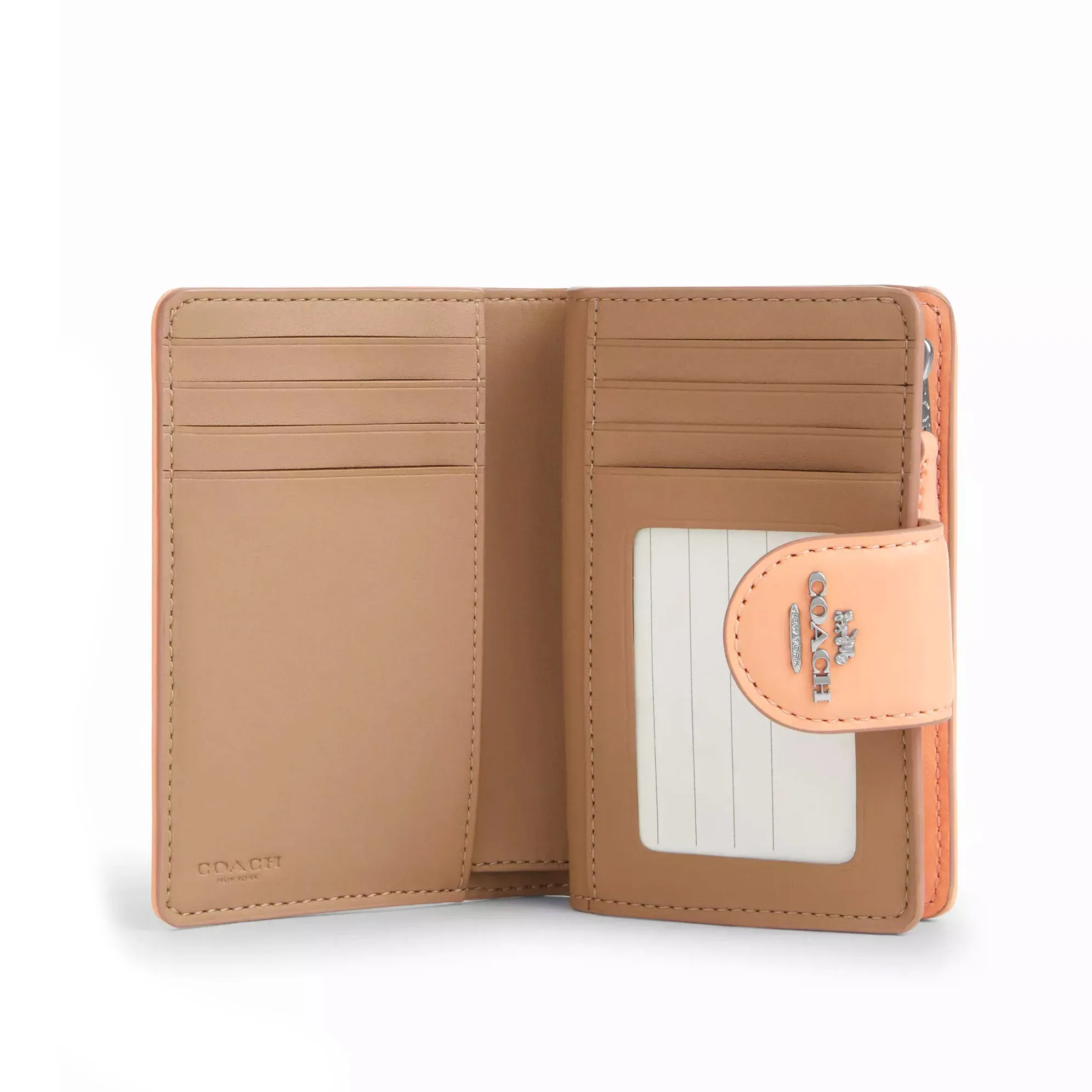 Coach Women's Medium Corner Zip Wallet In Signature Jacquard