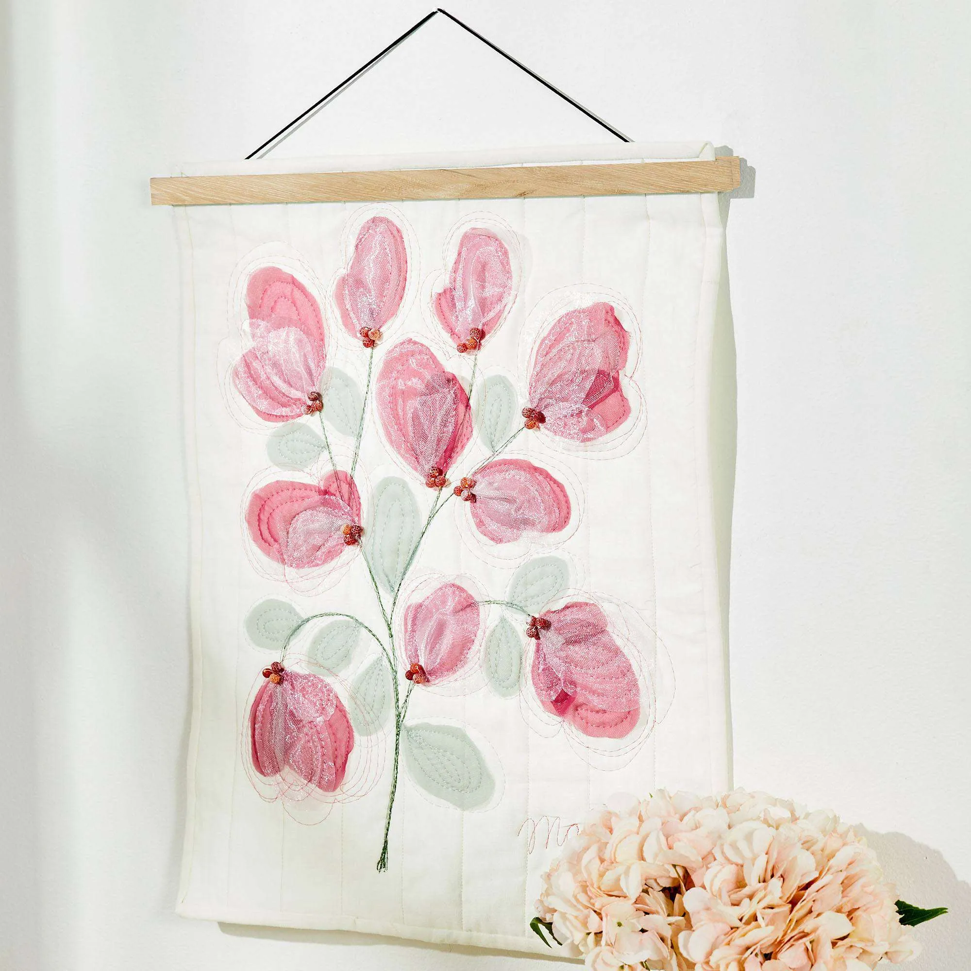 Coats & Clark Embroidery Sheer Delight Applique Wall Hanging