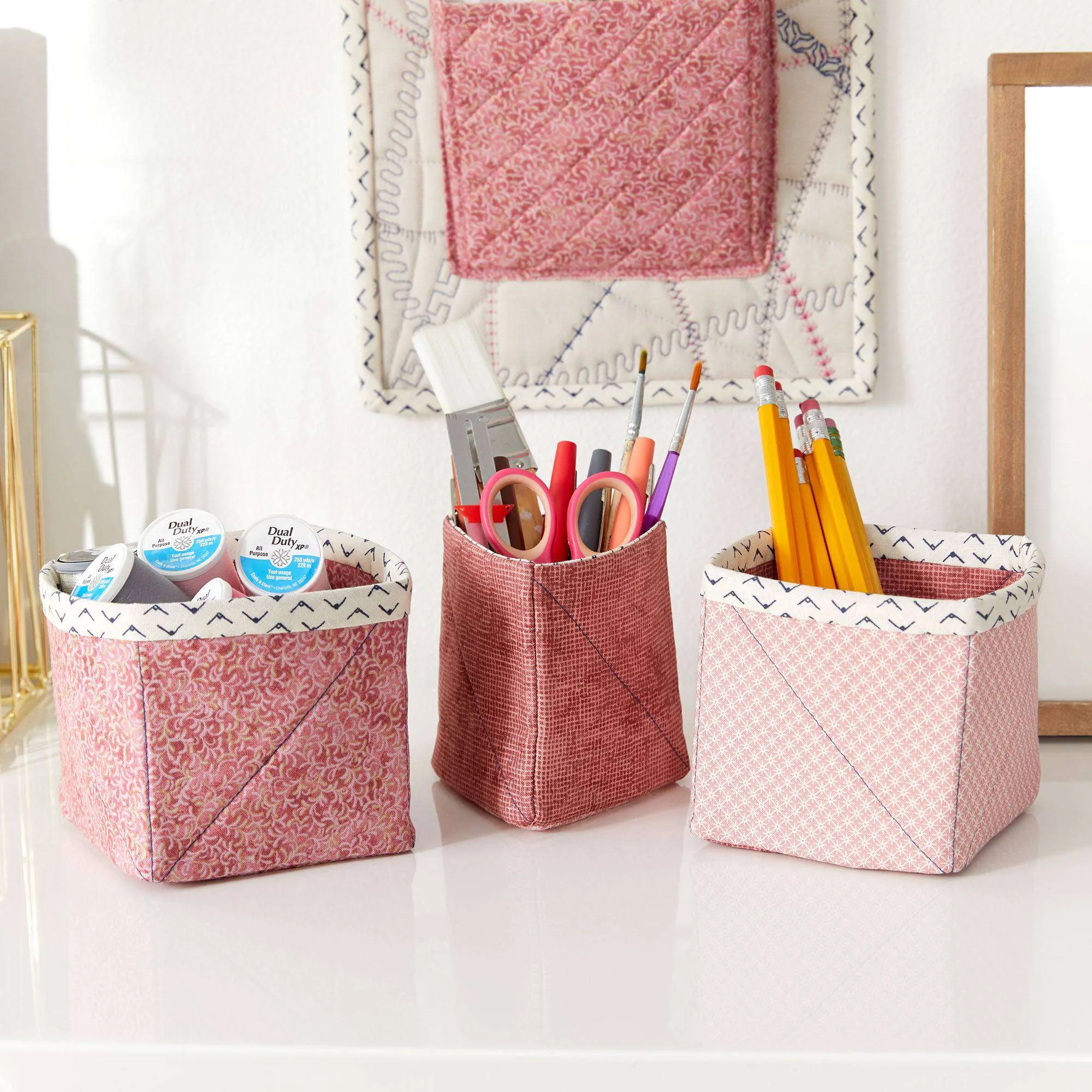 Coats & Clark Sewing Geometric Desk Accessories