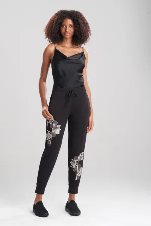Cocoon Embroidered Jogger Pants