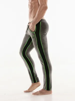 CODE 22 Velvet Jogger Bottoms Charcoal