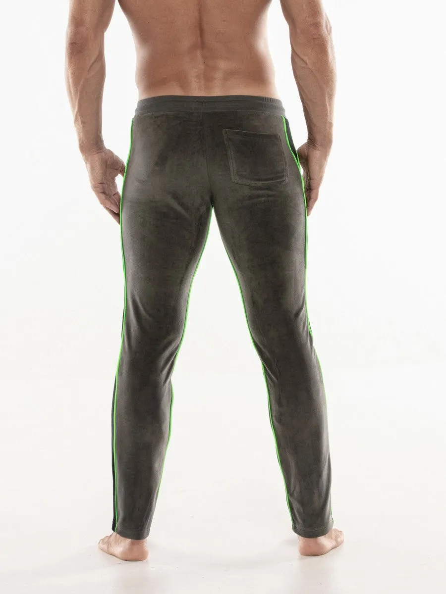 CODE 22 Velvet Jogger Bottoms Charcoal
