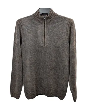 Codice Soft Knit Chenille Quarter Zip Sweater