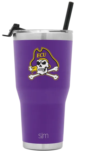 Collegiate Cruiser Tumbler with Flip Lid and Straw