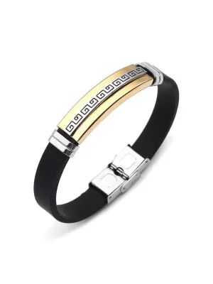 Color Block Stainless Steel Bracelet