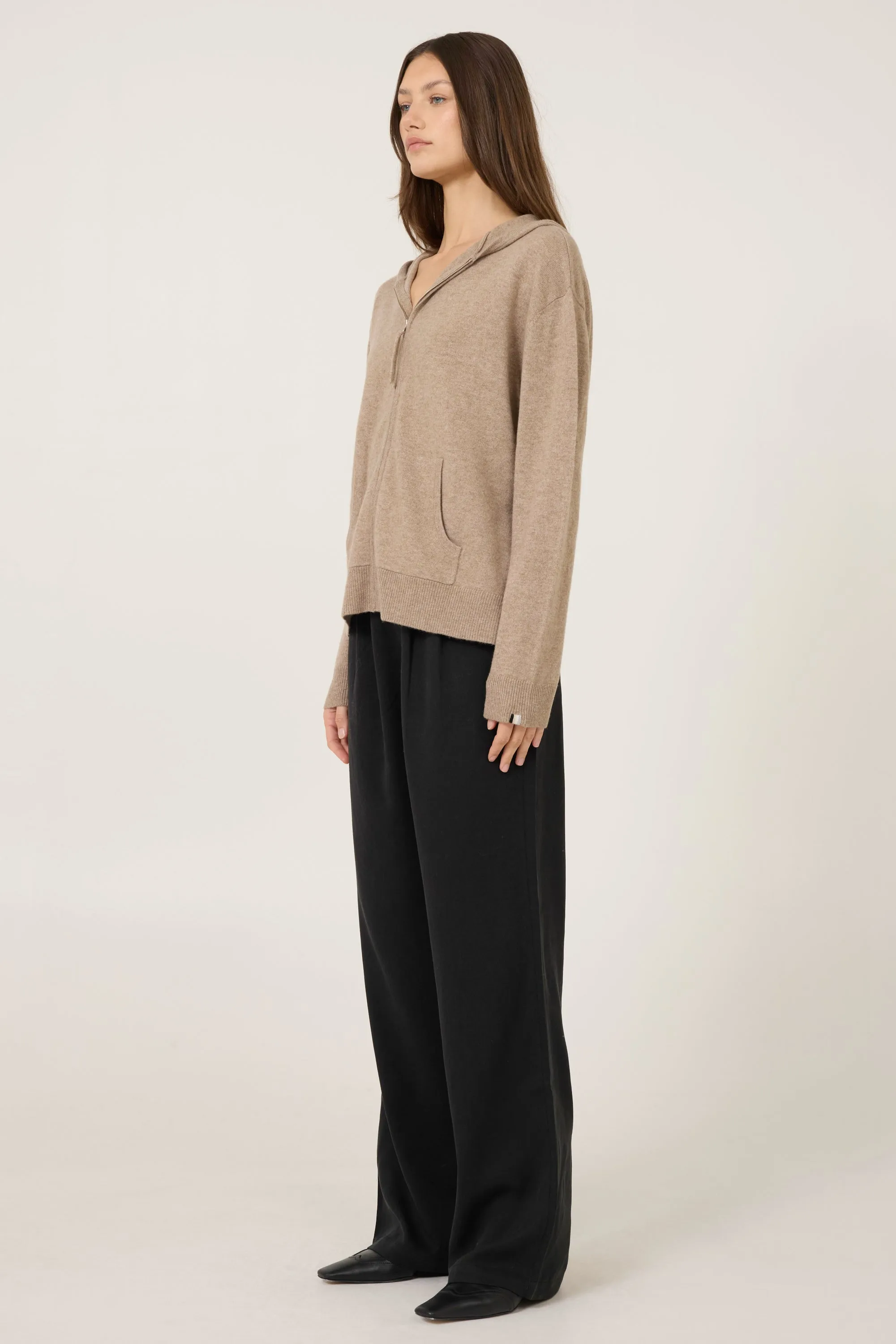 Colorado Cashmere Hoodie - Stone