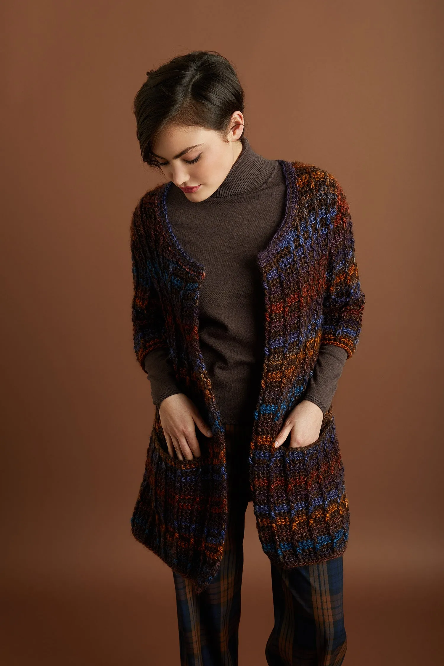 Colorfully Modern Cardigan (Crochet)