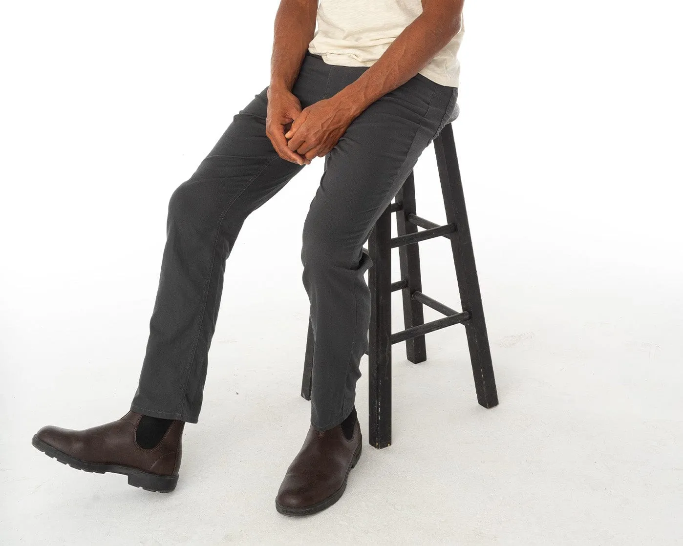 Comfort Canvas Pants - Charcoal