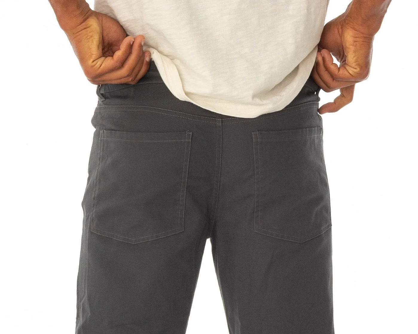 Comfort Canvas Pants - Charcoal