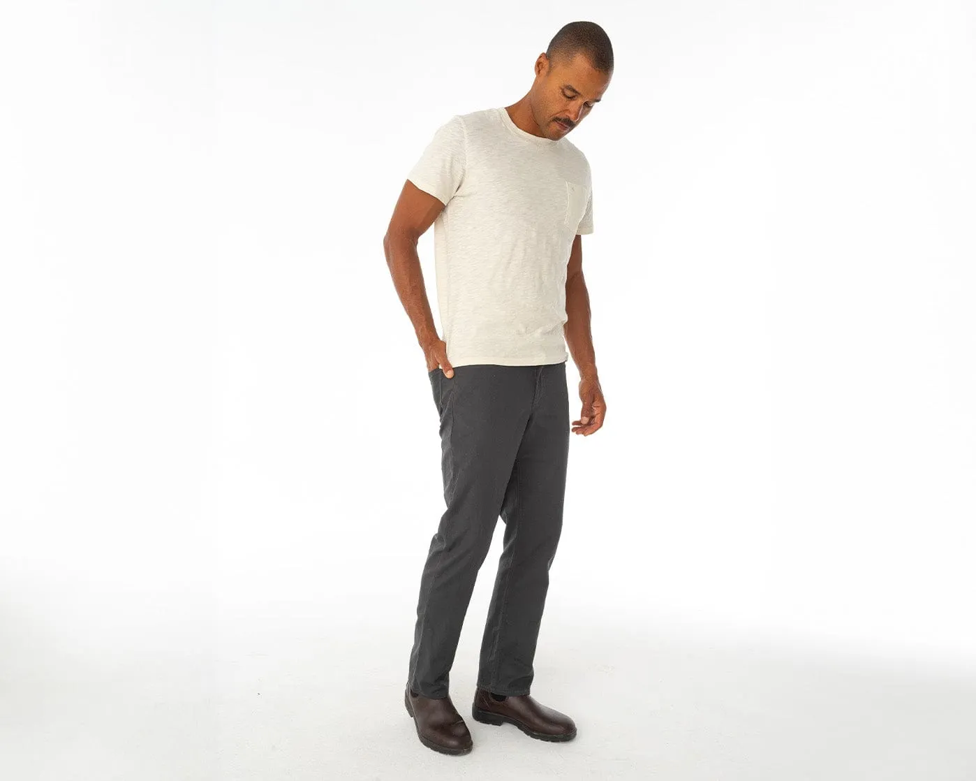 Comfort Canvas Pants - Charcoal