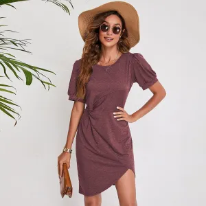 Comfortable Round Neck Dress