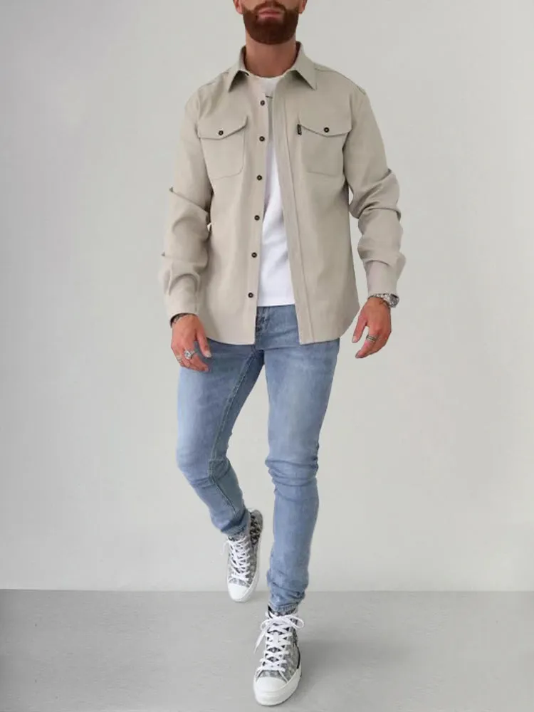 Comfy Solid Tweed Outerwear