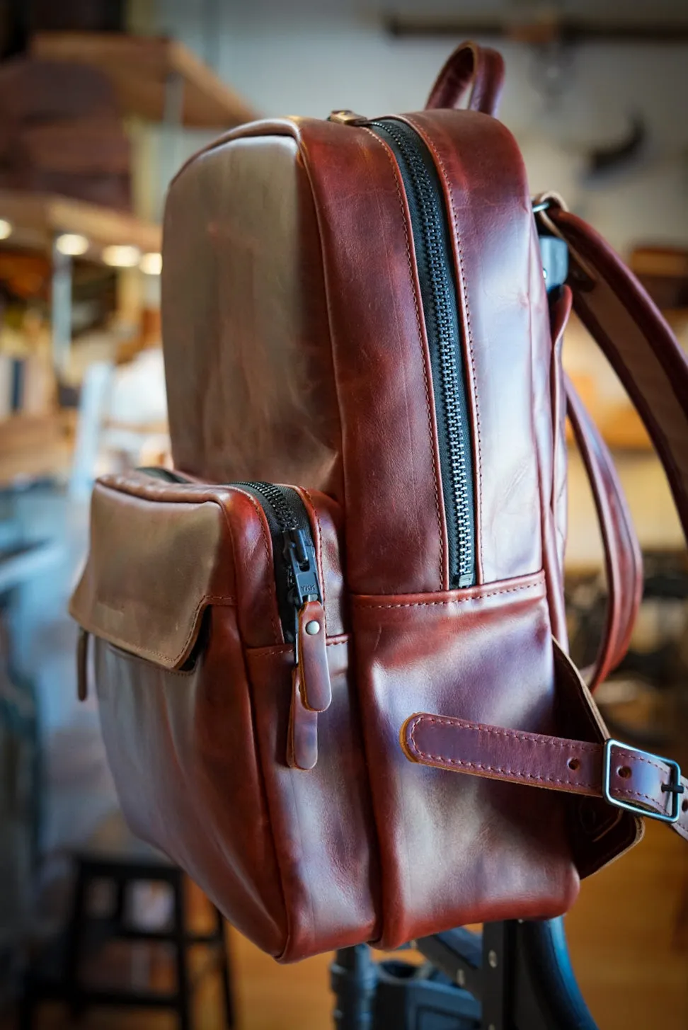 Commuter Backpack (Hurricane Cherry Cola)