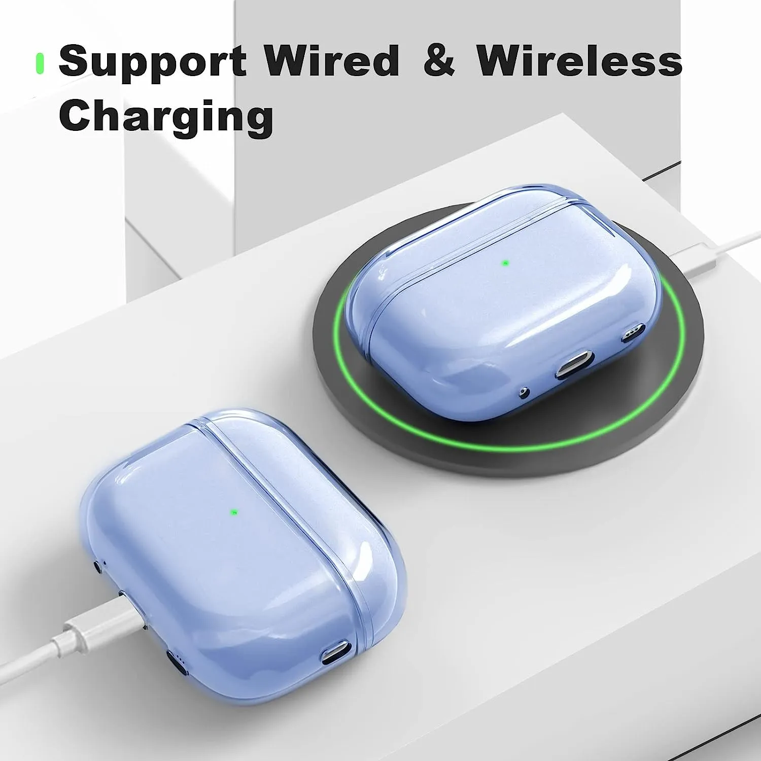 Compatible Airpods Pro2 Case-Clear Blue