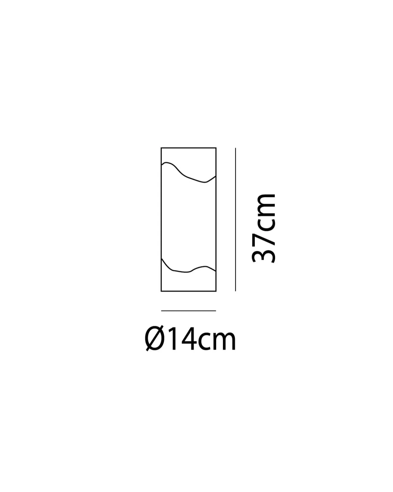 Contemporary Cylindrical Glass Table Lamp