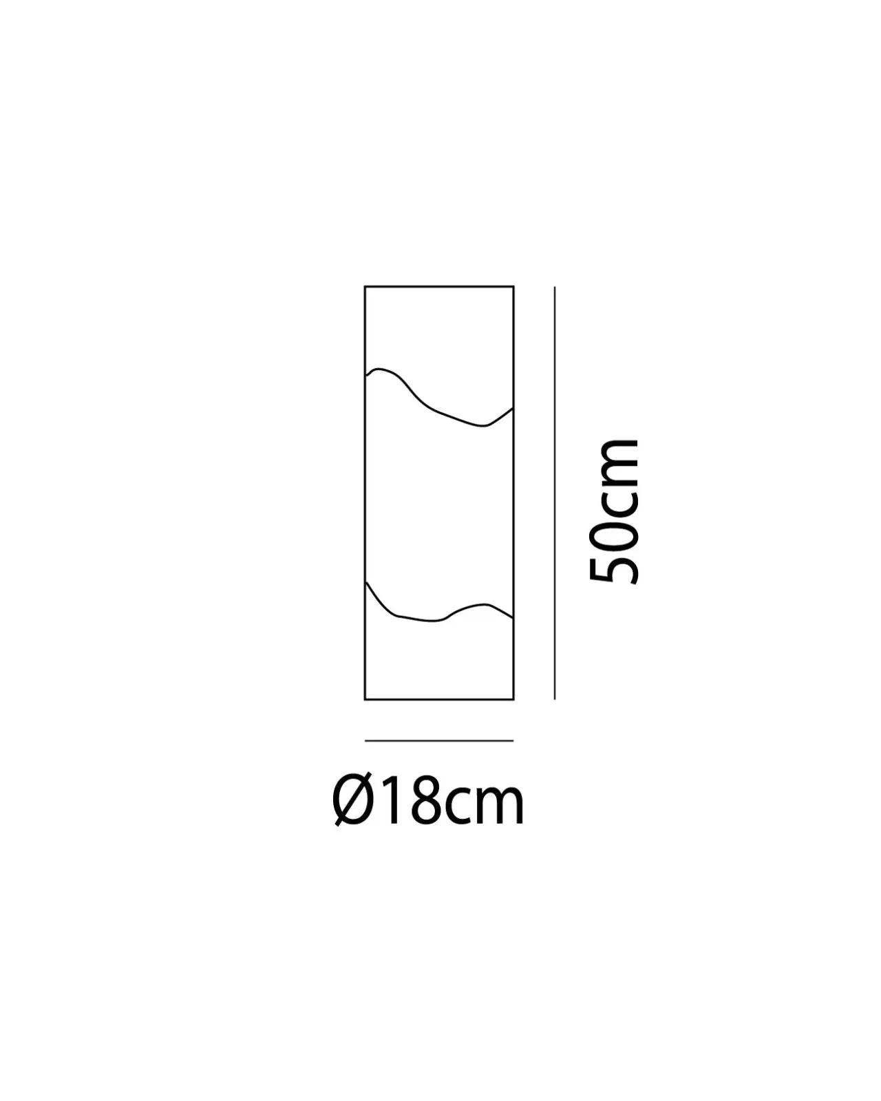 Contemporary Cylindrical Glass Table Lamp