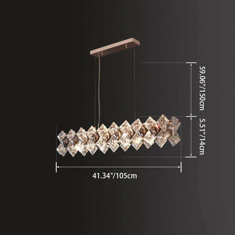 Contemporary Luxury Crystal Diamond Circle Plated Hardware 5/6/7/8/10/14 Light Chandelier For Living Room