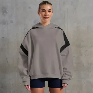 Contrast Colour Drop Shoulder Women's Hoodie