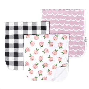 Copper Pearl: Premium Burp Cloths (3 pack) - Rosie