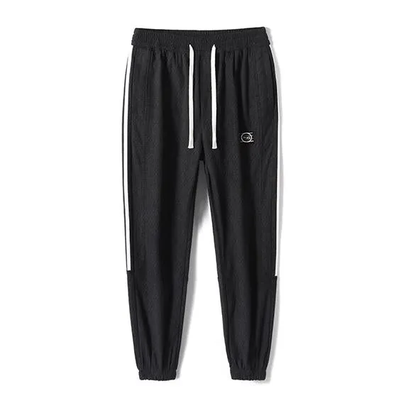 Corduroy Loose Fit Elasticity Elastic Waist Tapered Pants