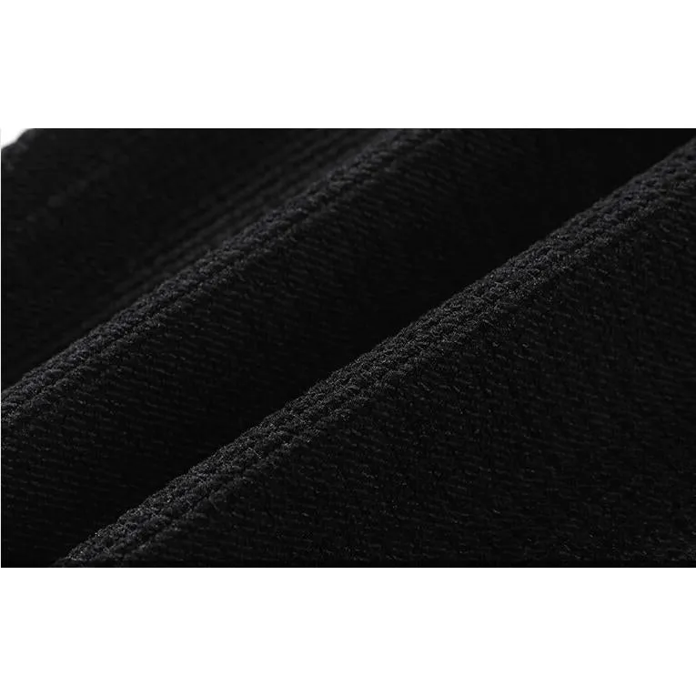 Corduroy Loose Fit Elasticity Elastic Waist Tapered Pants
