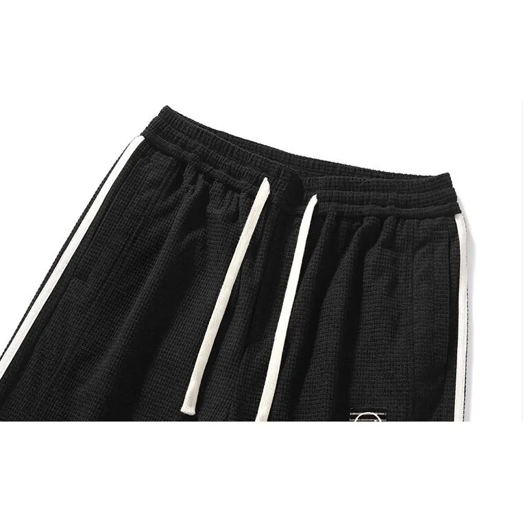 Corduroy Loose Fit Elasticity Elastic Waist Tapered Pants