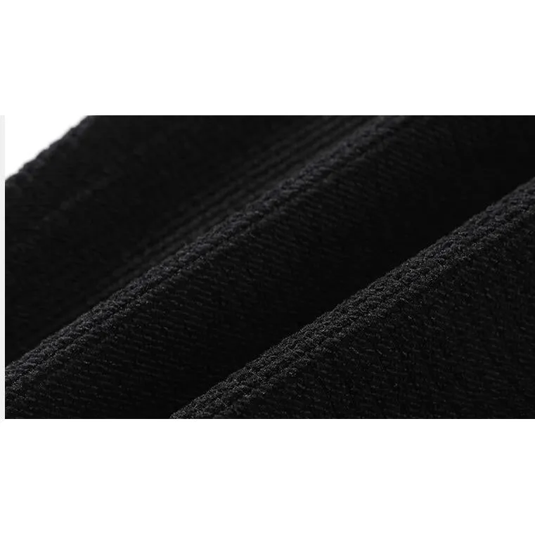 Corduroy Loose Fit Elasticity Elastic Waist Tapered Pants