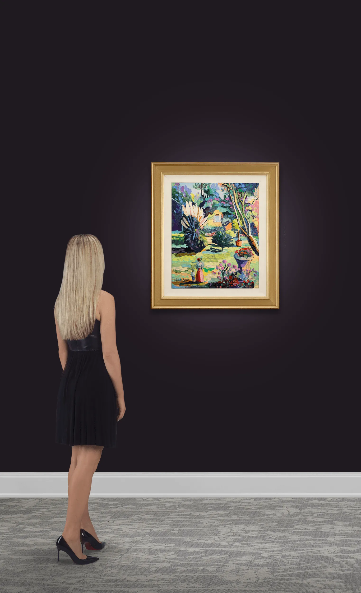 Corinne et Isaac au jardin by H. Claude Pissarro