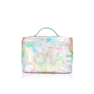 Cosmetic Case or Lunch Box - Watercolor Tie Dye with "LOVE"