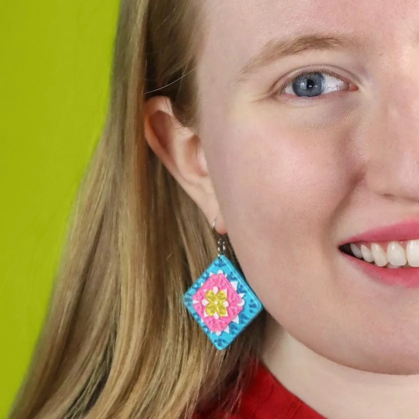 Cosy Comfort Earrings - Blue