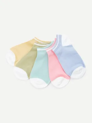 Cotton Ankle Socks 5 Pairs