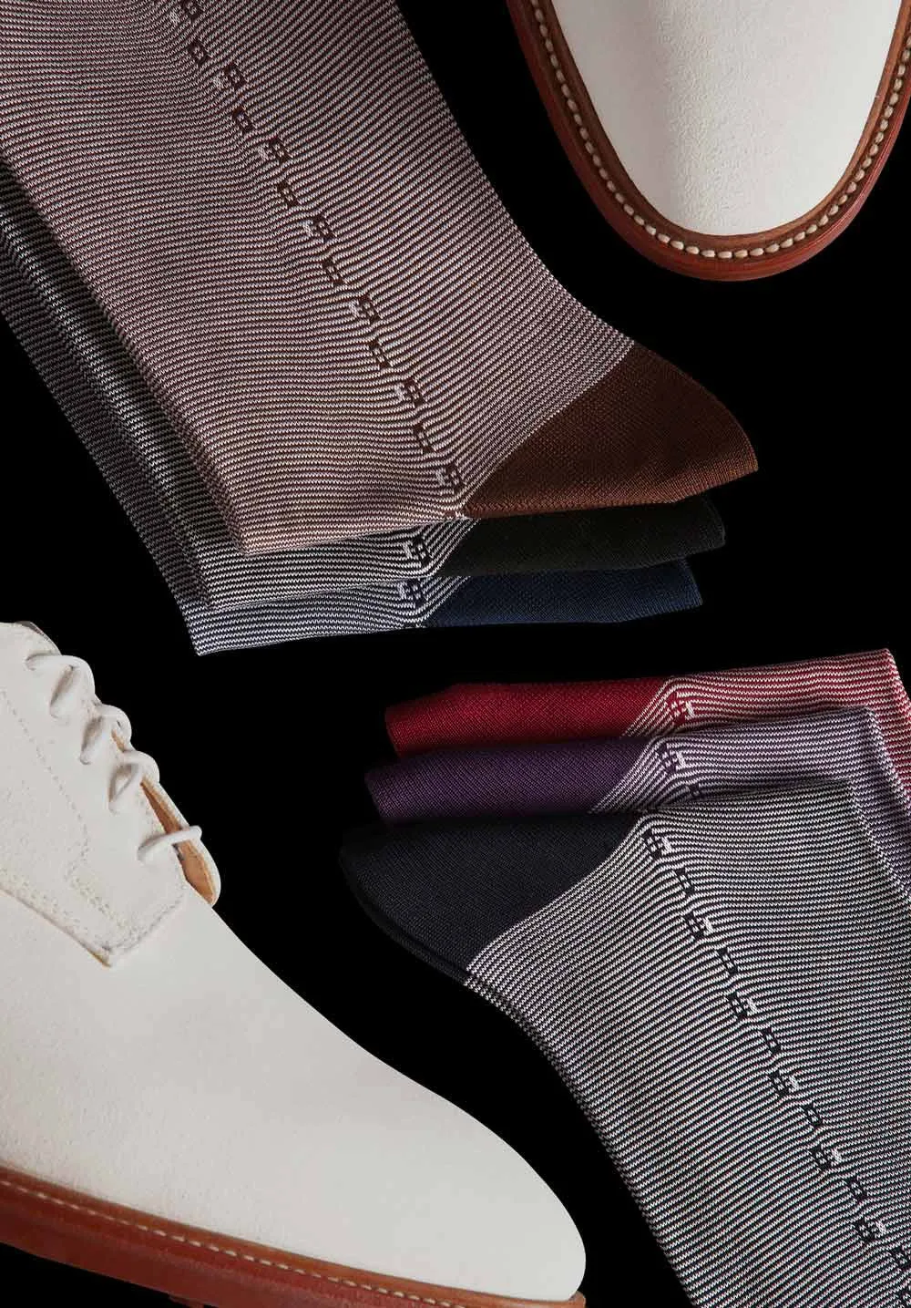 Cotton Clocks Mid-Calf