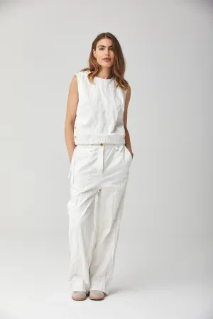 Cotton Crinkled Pants