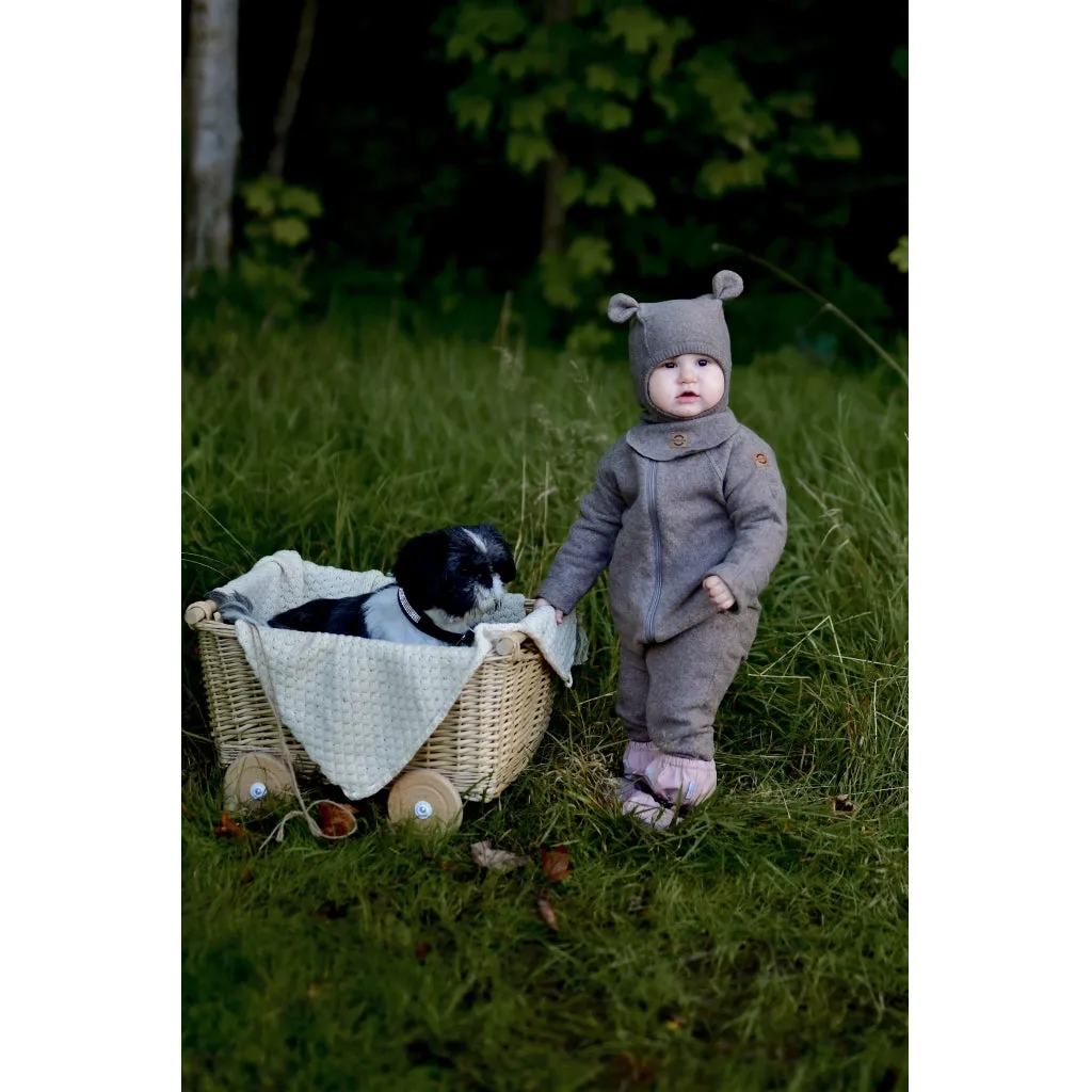 Cotton Fleece Baby Suit - Melange Denver