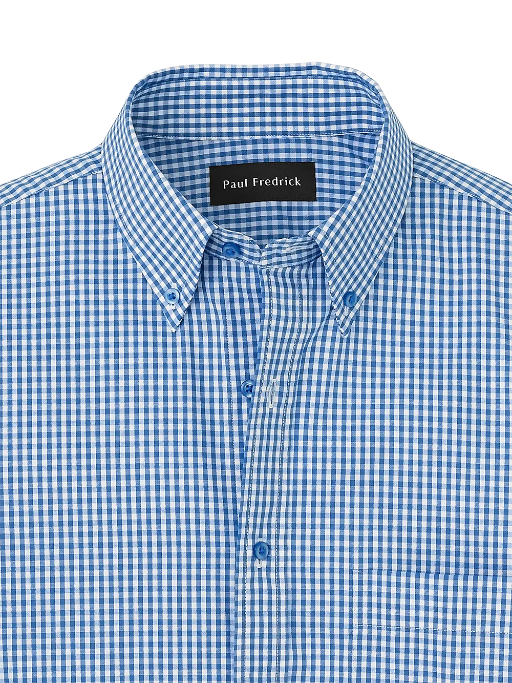 Cotton Gingham Casual Shirt - Blue