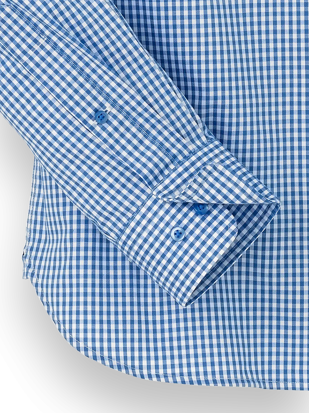 Cotton Gingham Casual Shirt - Blue
