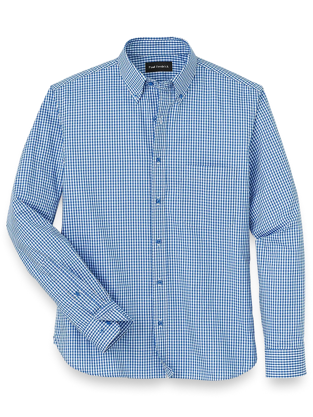 Cotton Gingham Casual Shirt - Blue