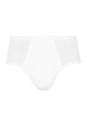 Cotton Pure Cotton Full Brief With Fly | White 73630-101