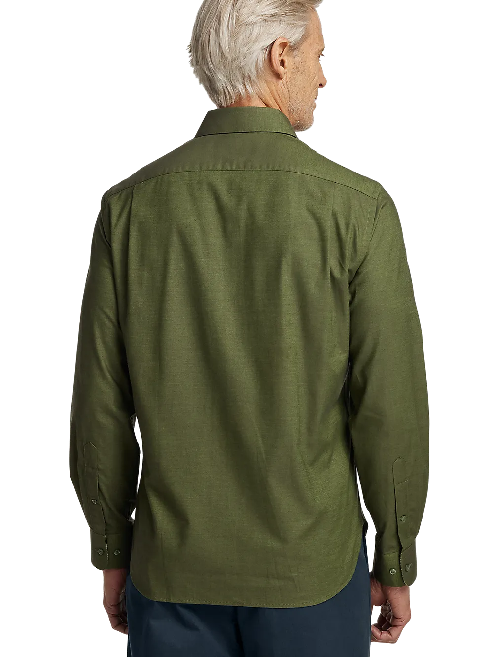 Cotton Solid Casual Shirt - Green