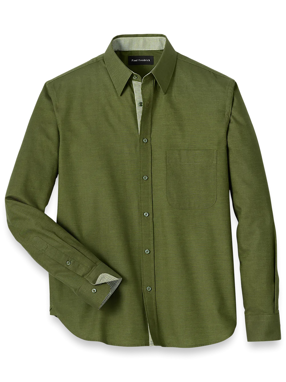 Cotton Solid Casual Shirt - Green