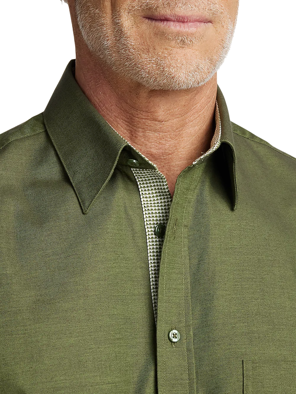 Cotton Solid Casual Shirt - Green
